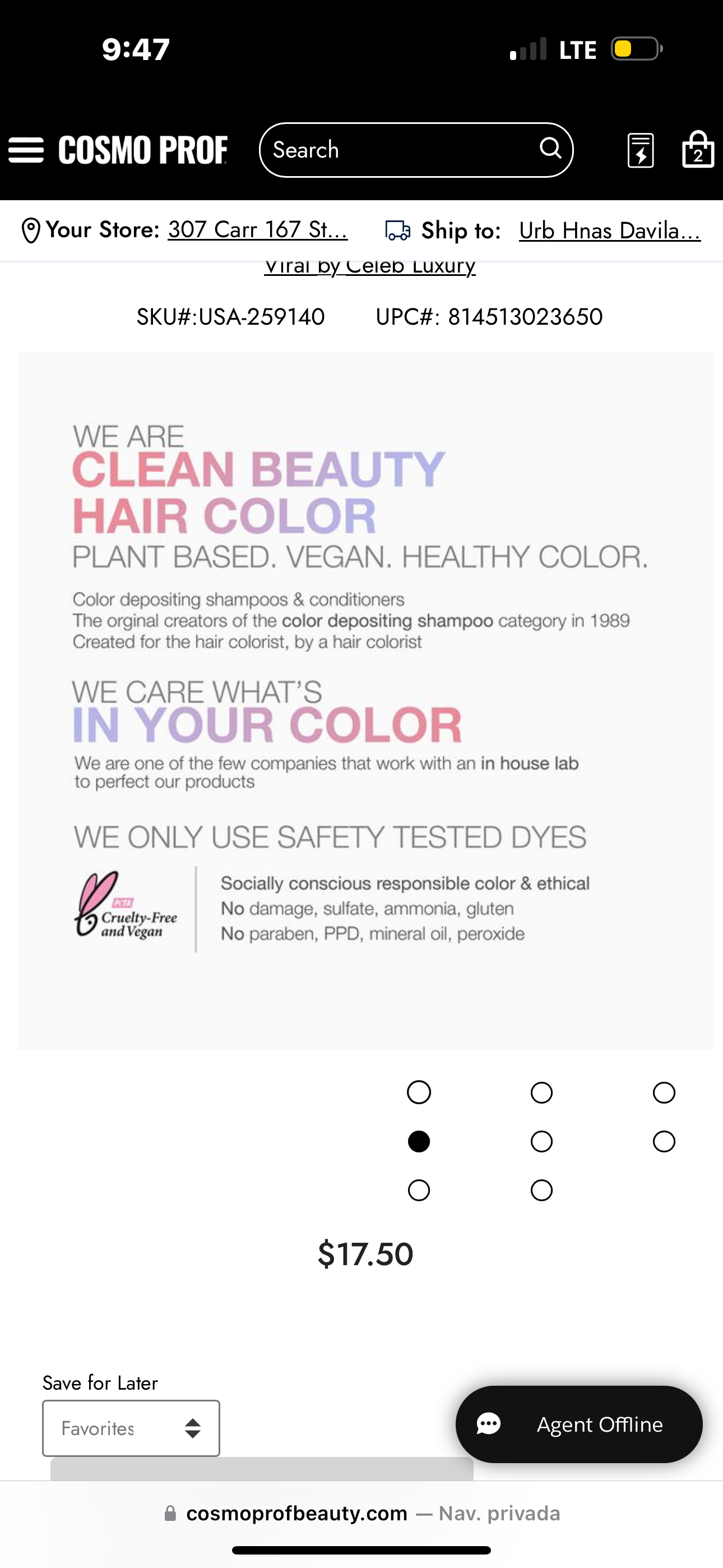 Celeb Luxury Color Wash (choose color)