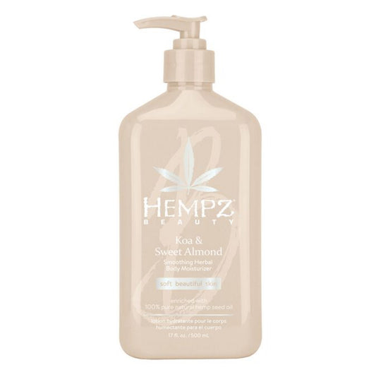 HEMPZ Koa & Sweet Almond Smoothing Herbal Body Moisturizer 17oz