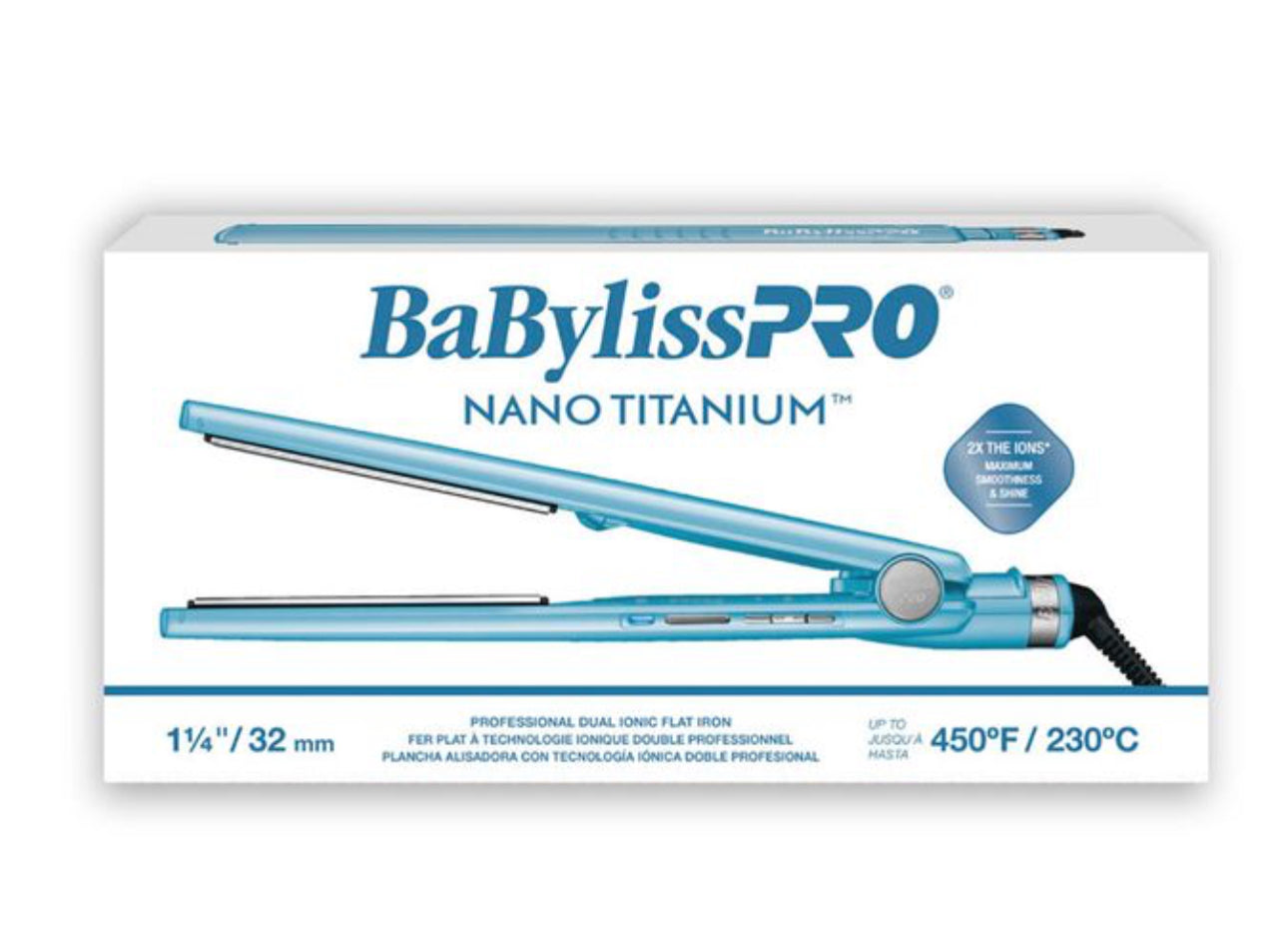 Baby Liss Nano Titanium 1.25 Inch Dual Ionic Flat Iron