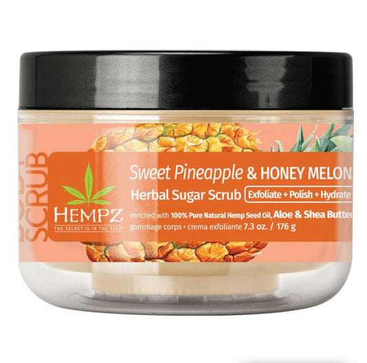 HEMPZ Sweet Pineapple & Honey Melon Herbal Sugar Scrub