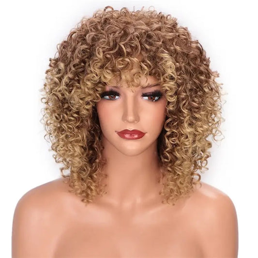 Peluca Cabello Sintético Premium (frontal HD) Curls